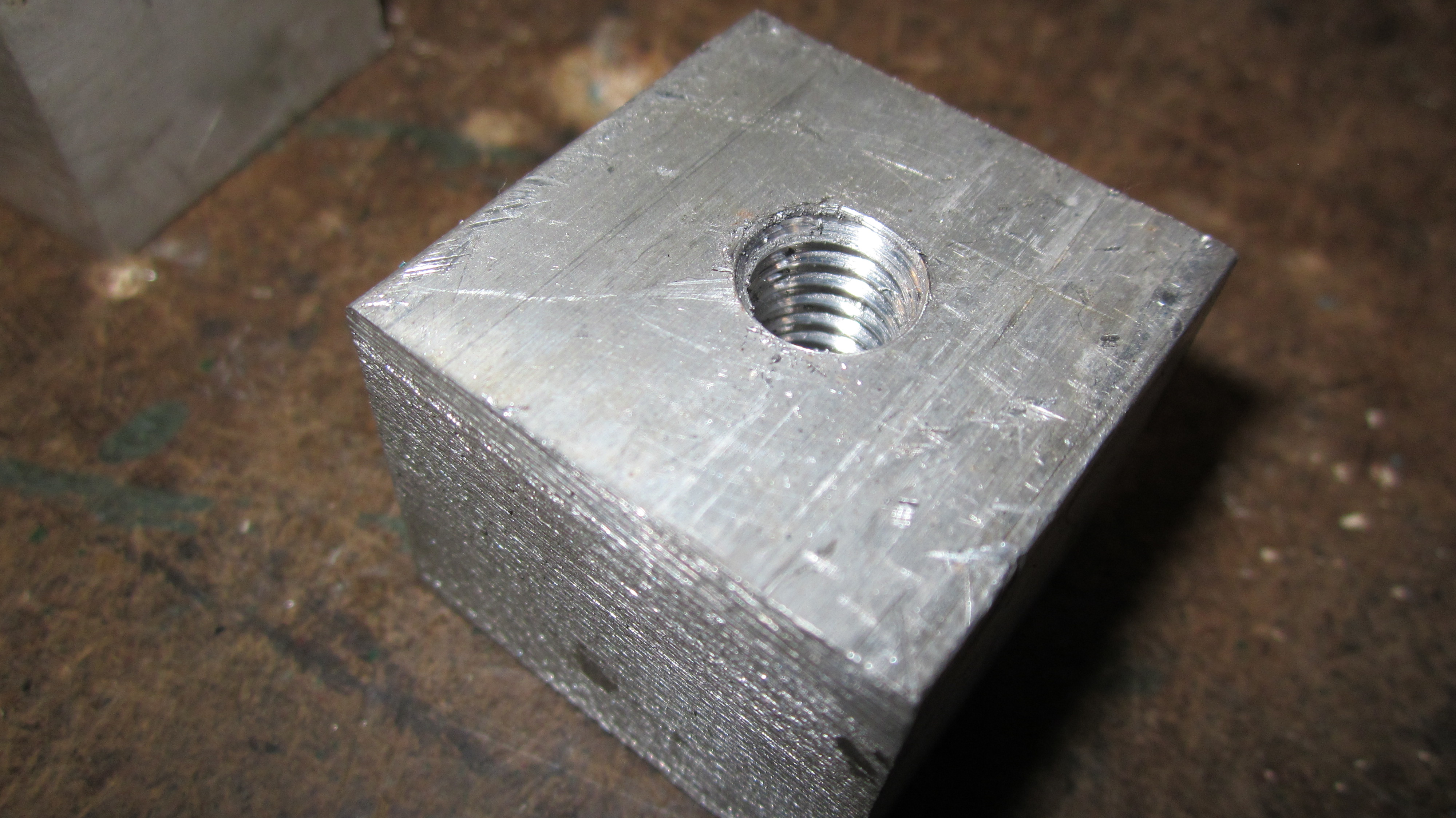 Drilled Aluminum block