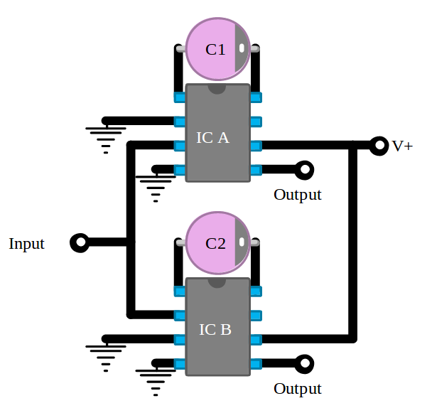 Audio amp circuit